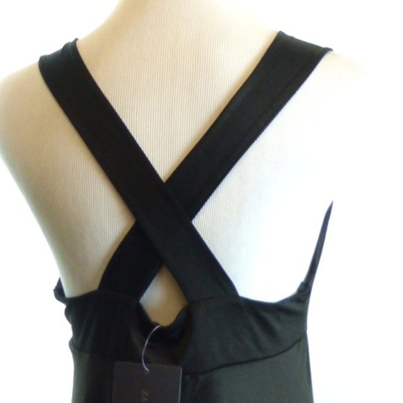 NWT ZARA Collection black v dress L - Picture 3 of 4
